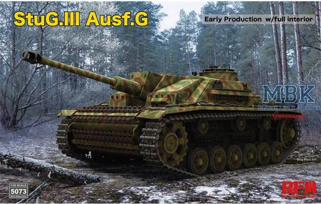 RFM5073 StuG III Ausf. G Maquette de Char avec Intérieur Complet 1/35