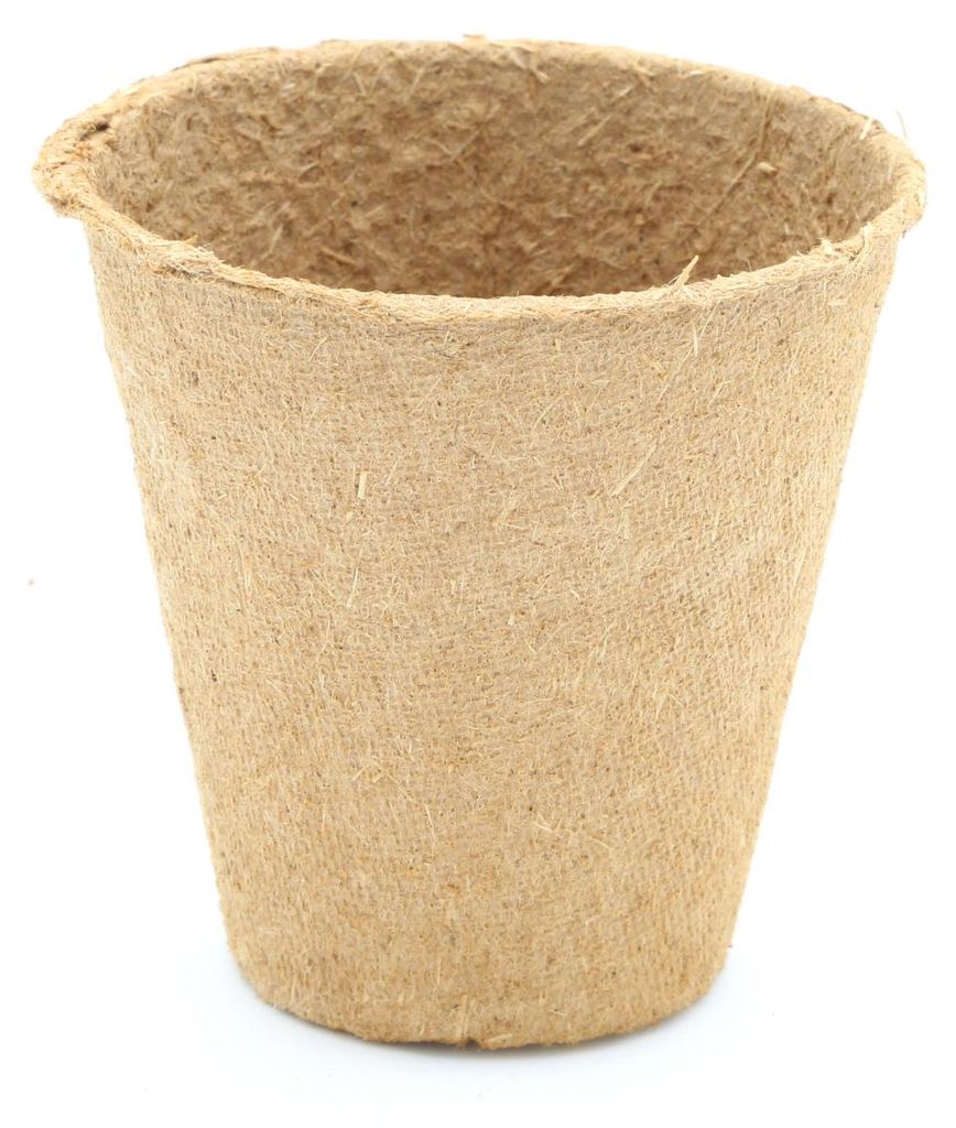 6 cm Anzuchttopf rund auf Holzfaser Basis | Holzfaser Produktbild 