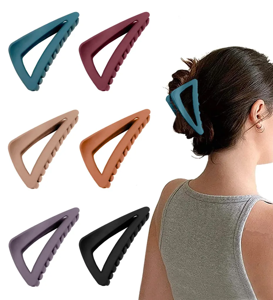 Barrette Style Français pour Demi-Queue - Pince Cheveux Fins Noire