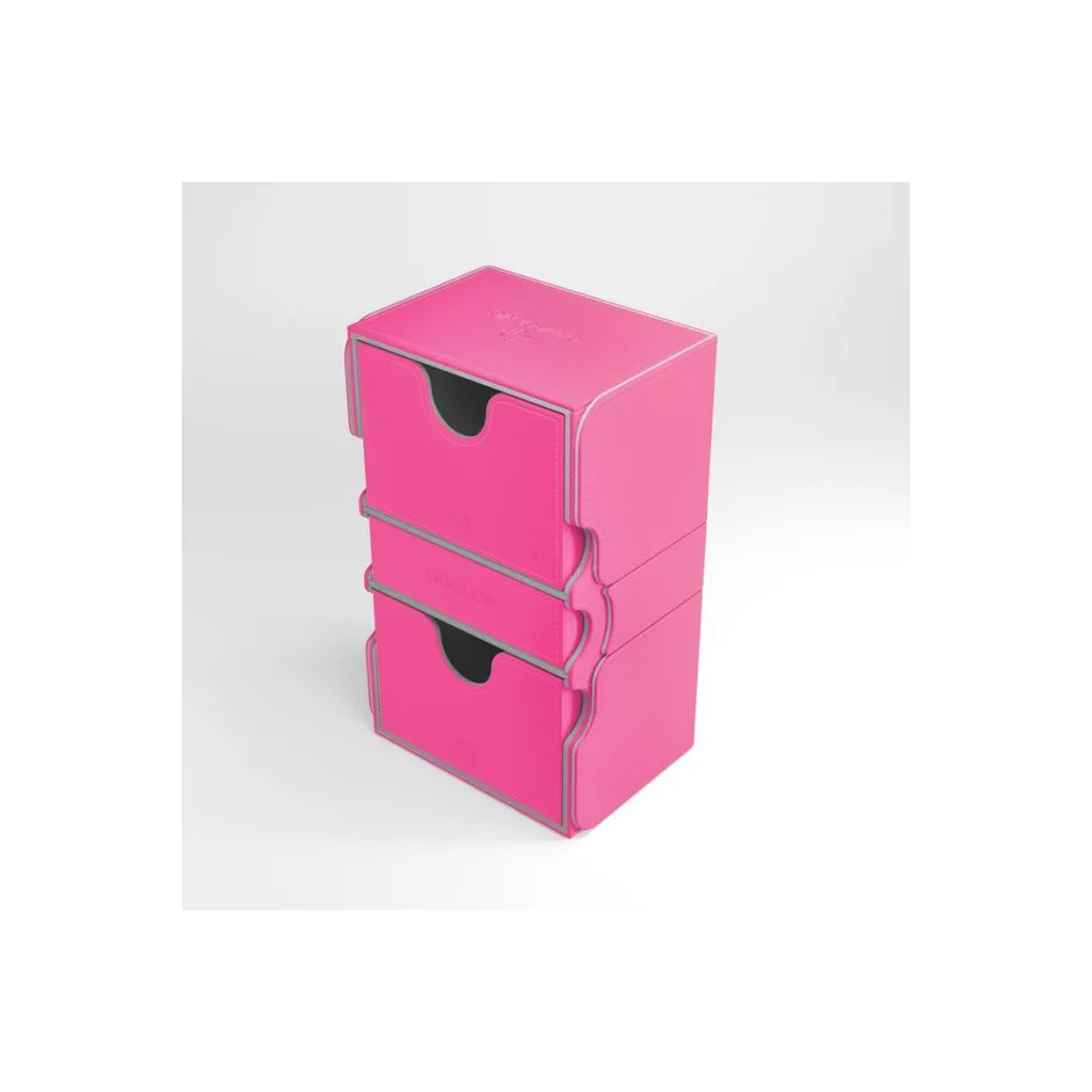 GGS20083ML Stronghold Boîte de Rangement pour 200+ Cartes Rose