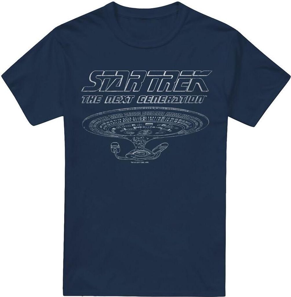 Star Trek - "The Next Generation Enterprise" T-Shirt für Herren TV13592 (XXL) (Marineblau)
