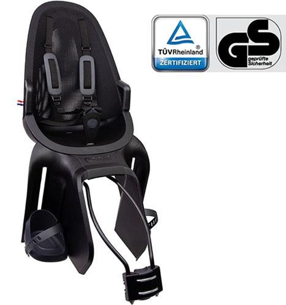Kindersitz QIBBEL AIR, Rahmenmontage, midnight black, Produktbild 