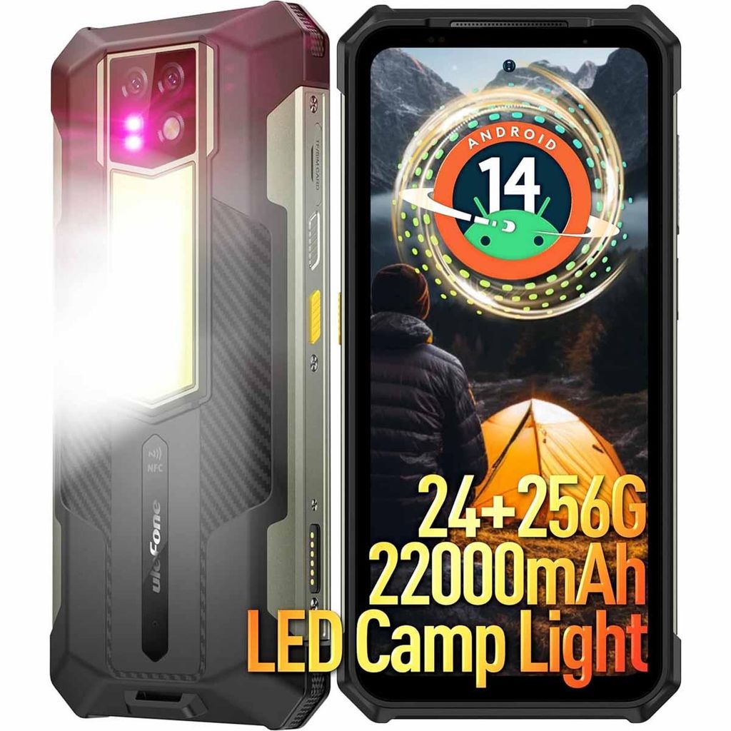 Ulefone Armor 24 Outdoor Handy ohne Vertrag 24GB+256GB Produktbild 