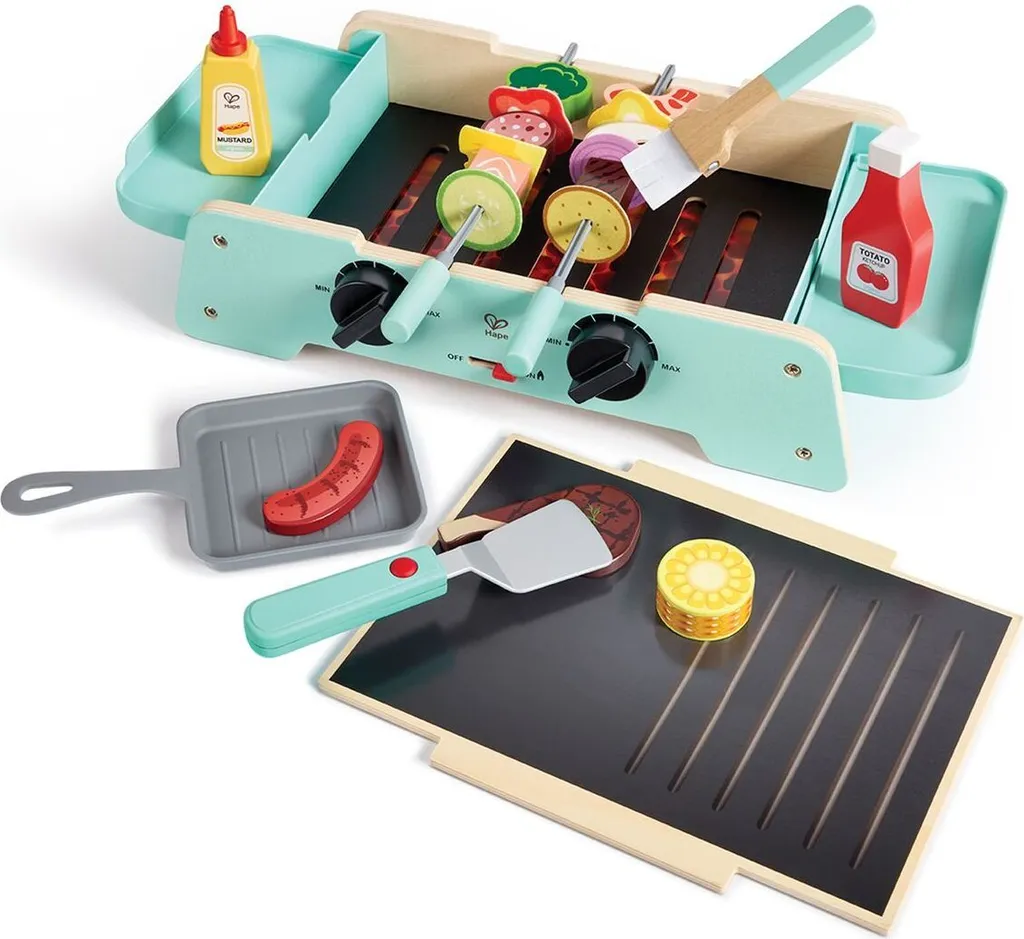 Barbecue de jardin pour enfant Hape : jouet d'extérieur et intérieur