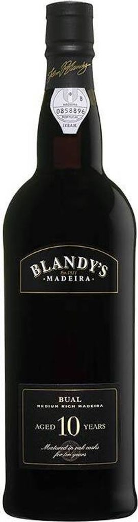 Blandy's Bual 10 Years Old Madeira Medium Rich 19% Vol. Produktbild 