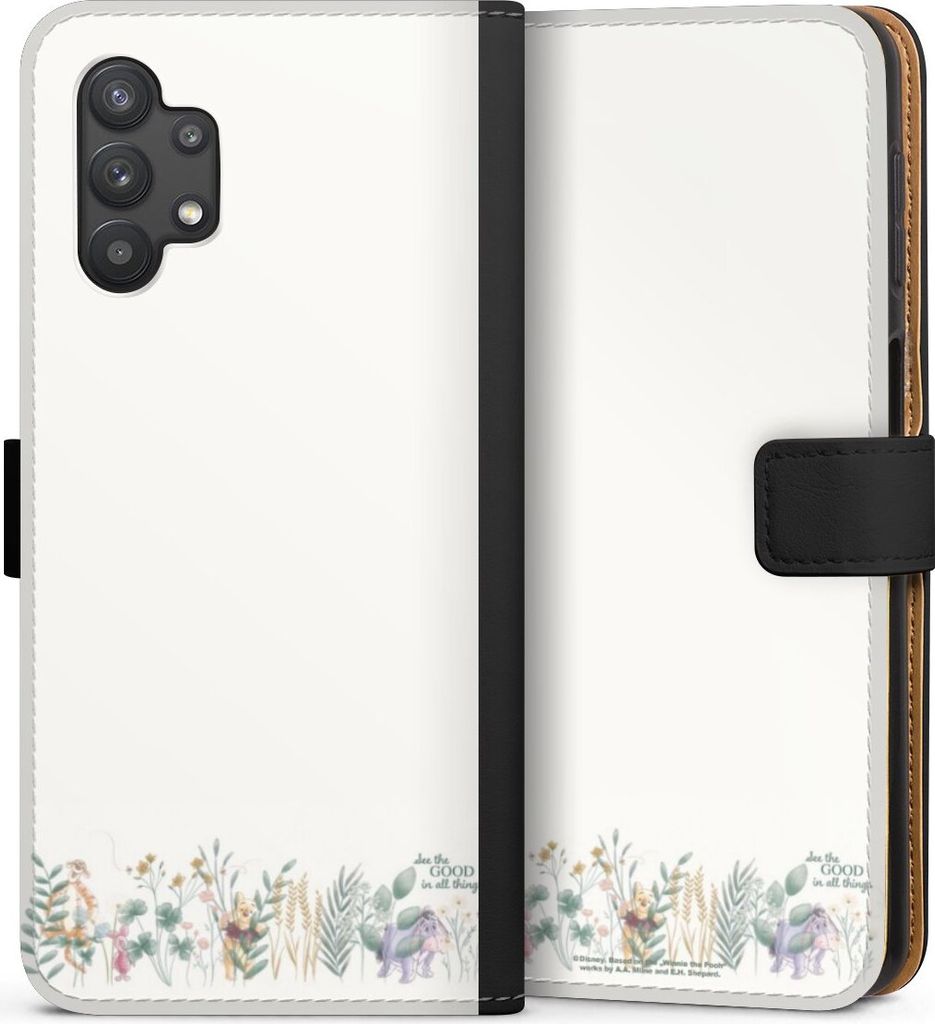 DeinDesign Klapphülle für Samsung Galaxy A32 5G Handytasche Lederhülle Tasche Disney Winnie Puuh Eukalyptus