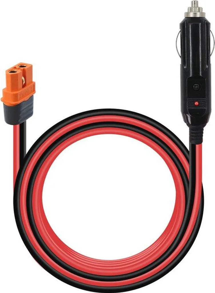 Câble d'Alimentation XT60i pour Station Solaire sur Prise Allume-cigare