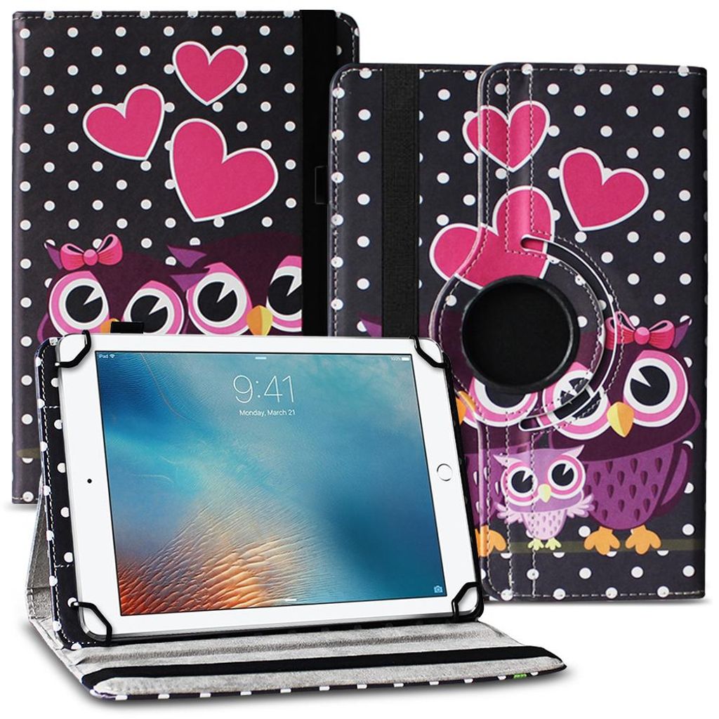 Tablet Hülle für Apple iPad Air 11 Zoll Tasche Schutzhülle Case Cover DrehbarFarbe 360 Uni:Motiv 4
