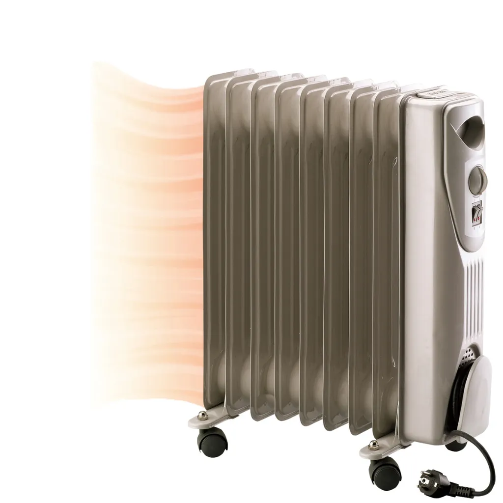Radiateur à bain d'huile 2000W Blanc Kemper 048561 Holly - Chauffage Fixe
