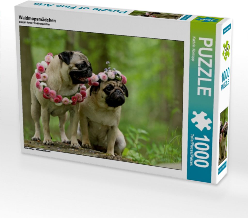 Calvendo Waldmopsmädchen 1000 Teile Puzzle quer 640x480mm, Köntopp Kathrin; 7402089