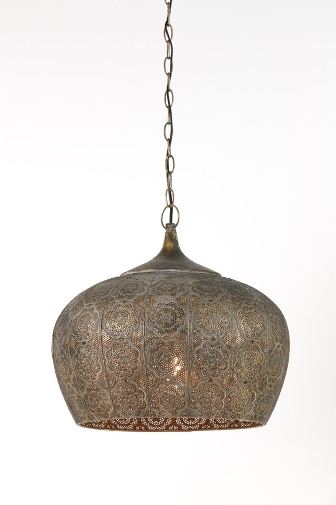 Light & Living - lampada a sospensione - Emine - marrone - Immagine del prodotto 