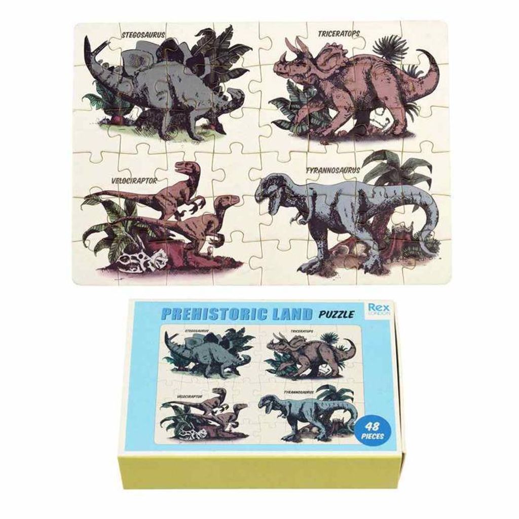Mini Puzzle 48 Teile Dinosaurier für Kinder ab 3 Jahren Rex London