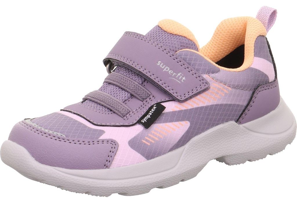 Superfit Sympatex Rush Mädchen Wasserdichte Sneaker mit Klettverschluss Lila/Orange, 1-000209-8500 - Gr. 30