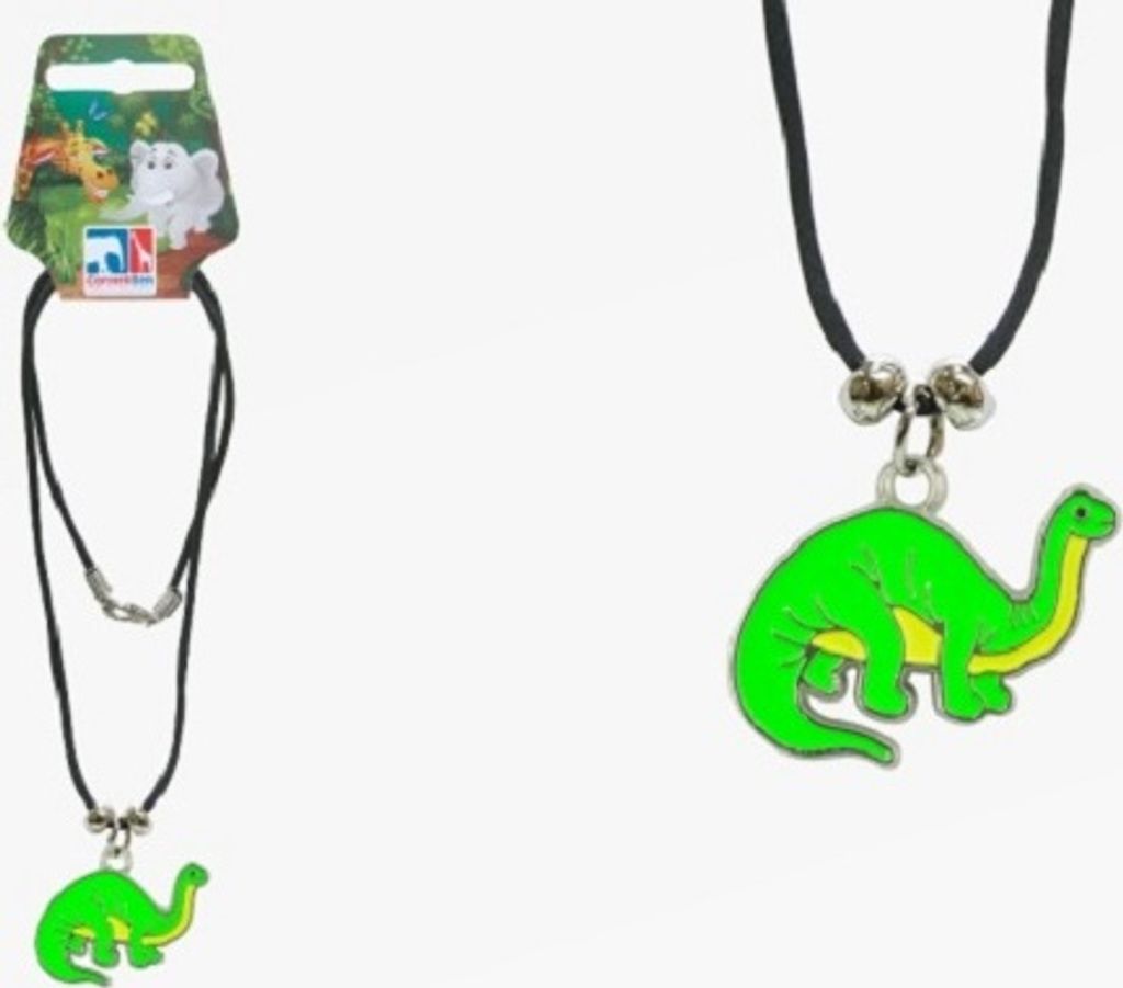 1 Kette Brachiosaurus Dinosaurier, Tier Emaille Anhänger Produktbild 