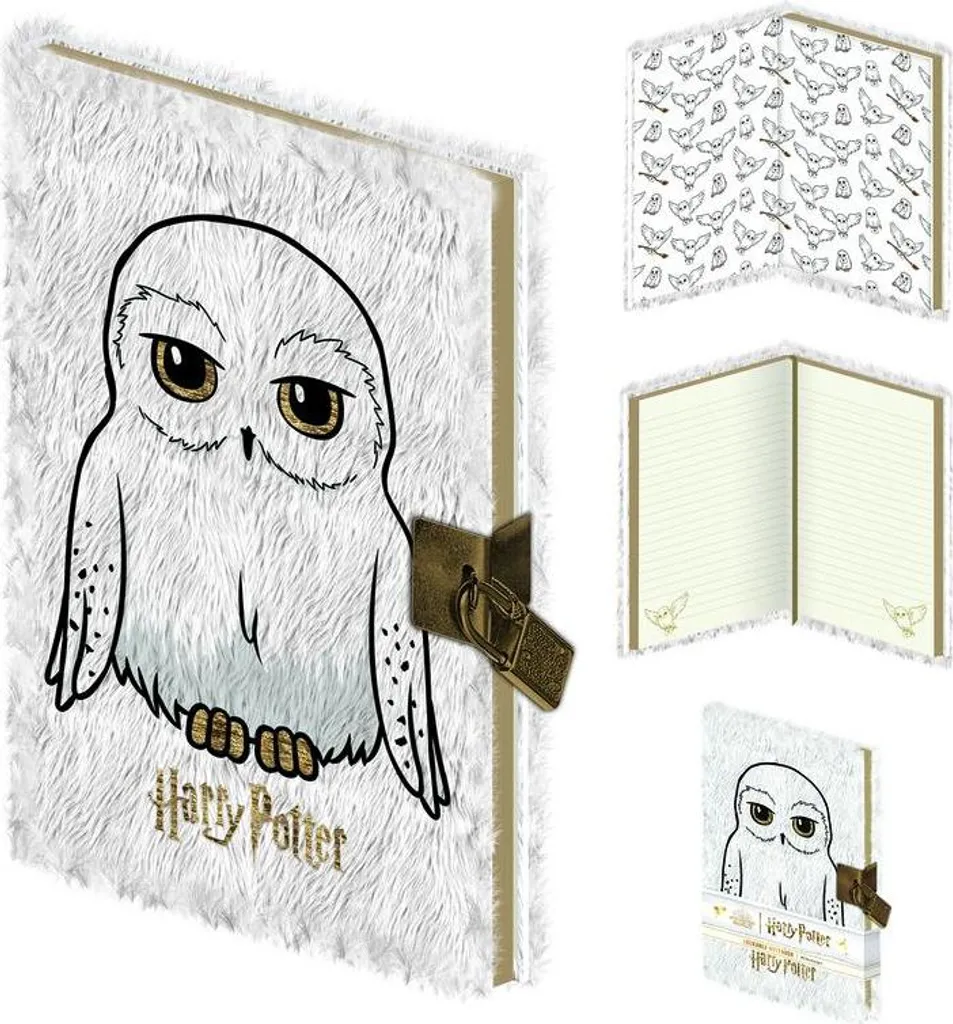 Harry Potter Notebook Edvige Peluche A5 - Accessorio Glamour Hogwarts