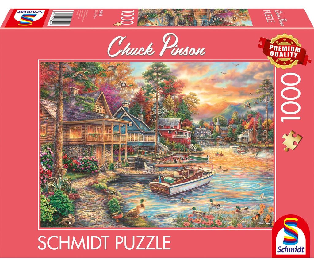Chuck Pinson: Shore in the evening gold (1000 parti) Immagine del prodotto 