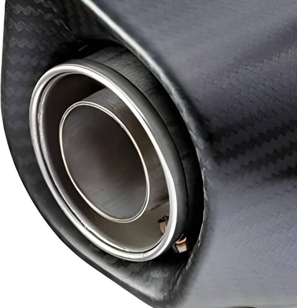 Pot LeoVince NERO Kawasaki Z 750 Inox Noir et Carbone Homologué Route E3