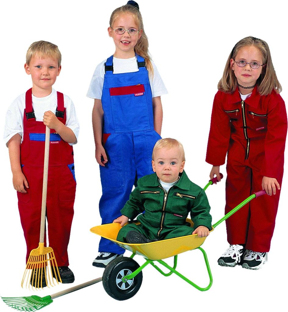KIDS Latzhose, Farbe: rot/kornblau, Größe: 86-92 165086 Produktbild 