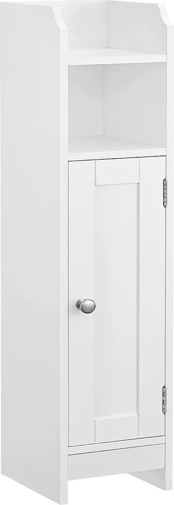 VASAGLE Mobile da Bagno Stretto: Arredo Salvaspazio con Ripiani Regolabili