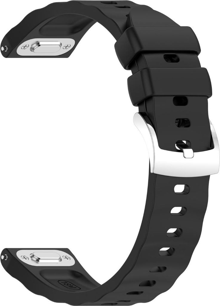 INF Silikon Ersatzband für Huawei Watch GT6 46mm - Schwarz, Komfortabel