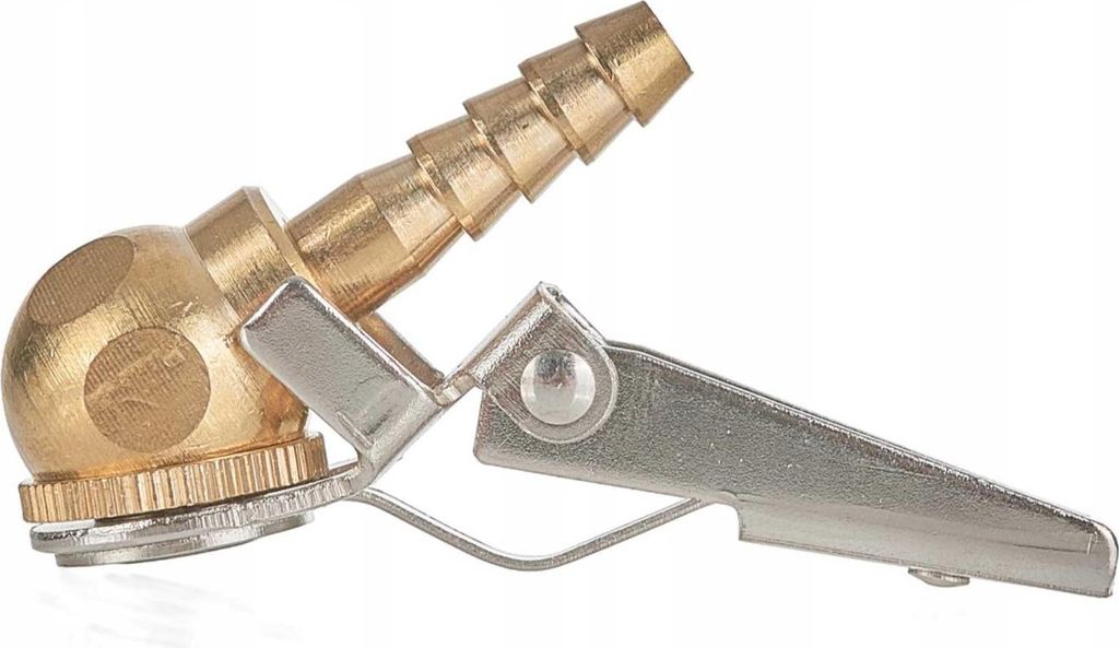 Reifenfülldüse - Messing mit Druckknopf 8mm