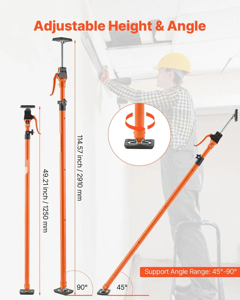 Support pour construction sèche et pose de plaques de plâtre 2 pcs - 2