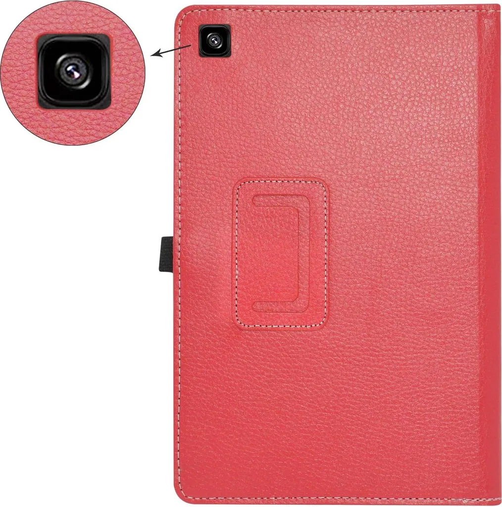 Housse Tablette Samsung Tab A7 10,4 Rouge - Coque avec Support Multi-Angle - 4