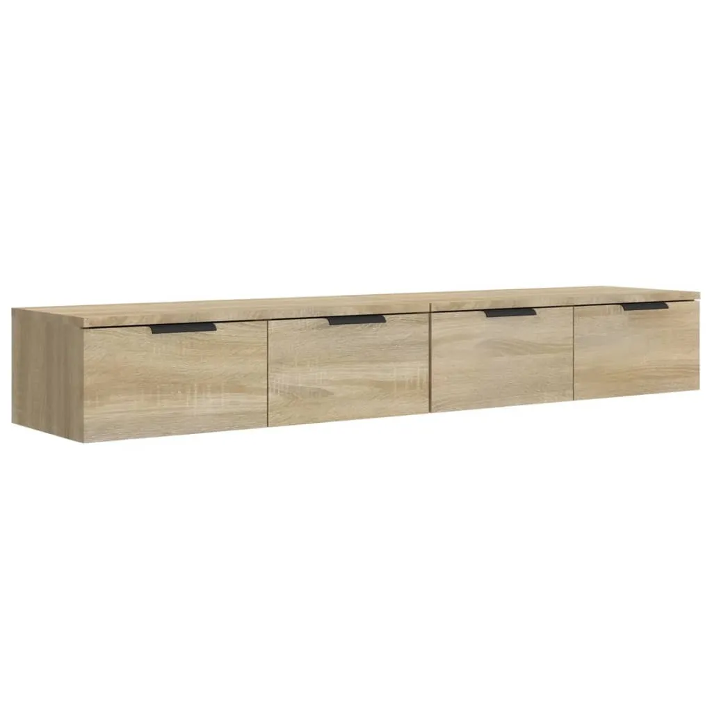 Credenza Moderna Armadietto Buffet Rovere Fumo 34,5x34x180 cm in Legno