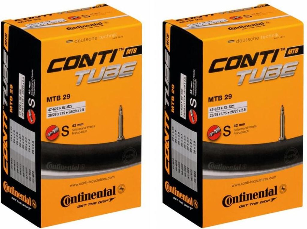 Continental 2x chambre à air Conti MTB 28-29x1.75-2.50 Image du produit 
