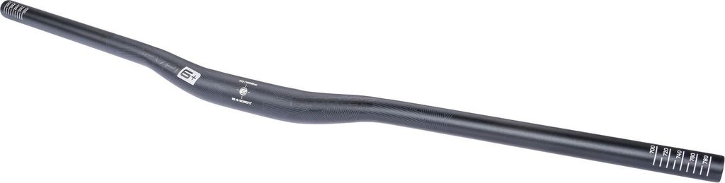 Ergotec Lenker Low Riser 6+ Alu, Ø31,8mm, 800mm, sw sandg.,12°/+0°