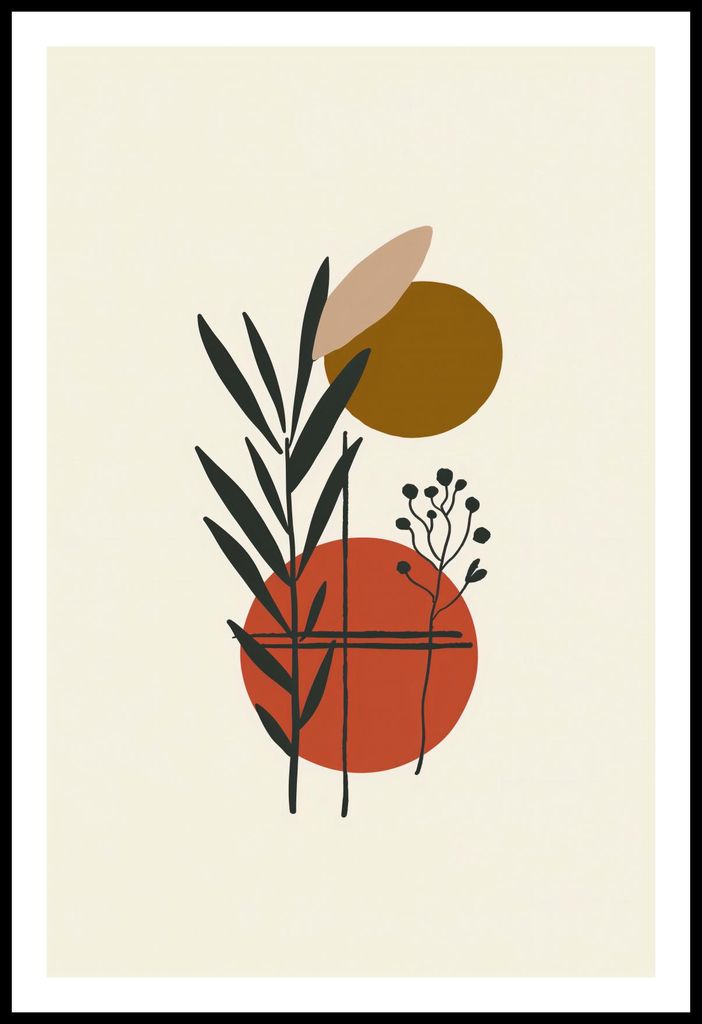Plakat 53x81cm Kontrast in der Botanik