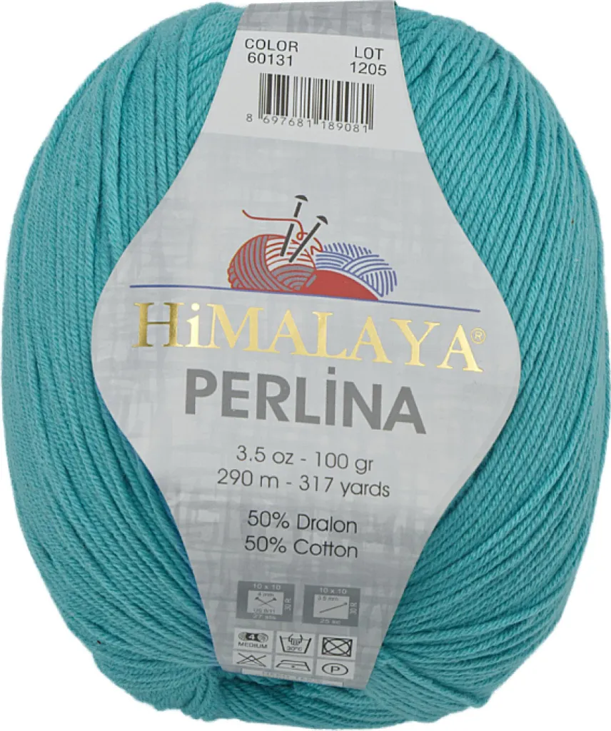 Fil à Tricoter HiMALAYA PERLINA Bleu - Pelote 100g Idéale Crochet DIY