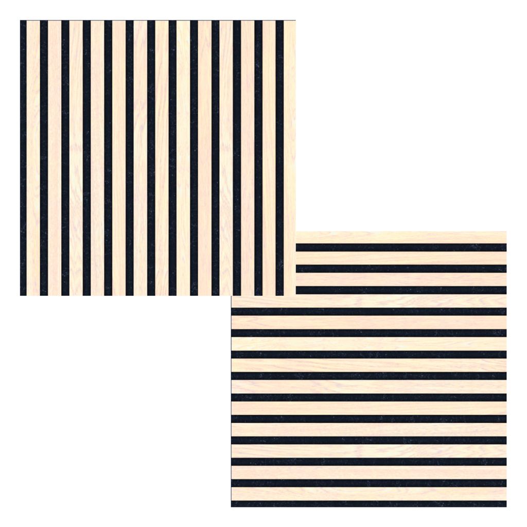 FibroTech Akustikpaneele SQUARE 52 x 52 cm 2er Set, Farbe Ash