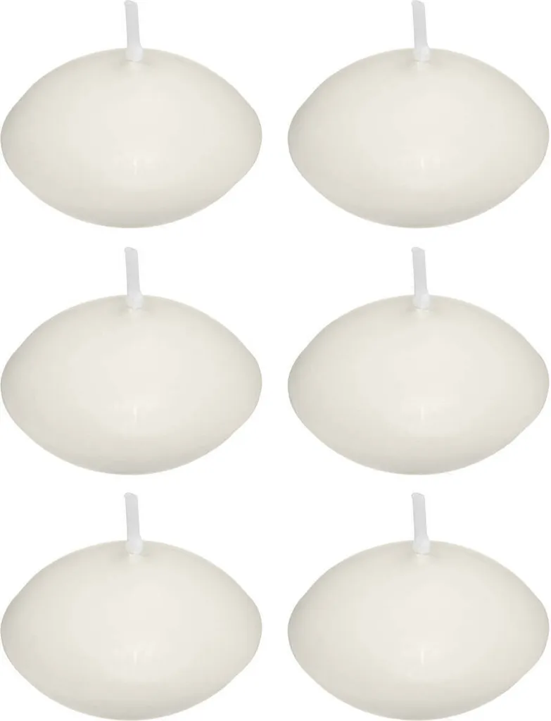 Bougies flottantes MANY lot de 6 pcs 2,5 x 6 cm pour décoration de table - 3