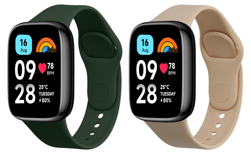 kwmobile 2x Uhrenarmband für Xiaomi Redmi Watch 3 Active Produktbild 