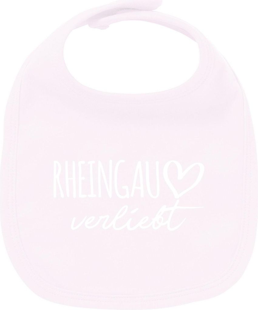 Huuraa Unisex Babylatz Rheingau verliebt Geschenk Babypink Baumwolle Rheingau Mitbringsel