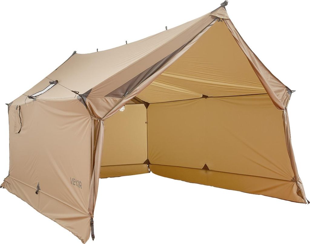 VEVOR Campingzelt, 2-Personen-Kabinenzelt mit Ofenanschluss, wasserdichte Winterzelte mit Belüftung, leichte und tragbare 4-Jahreszeiten-Zelte zum...