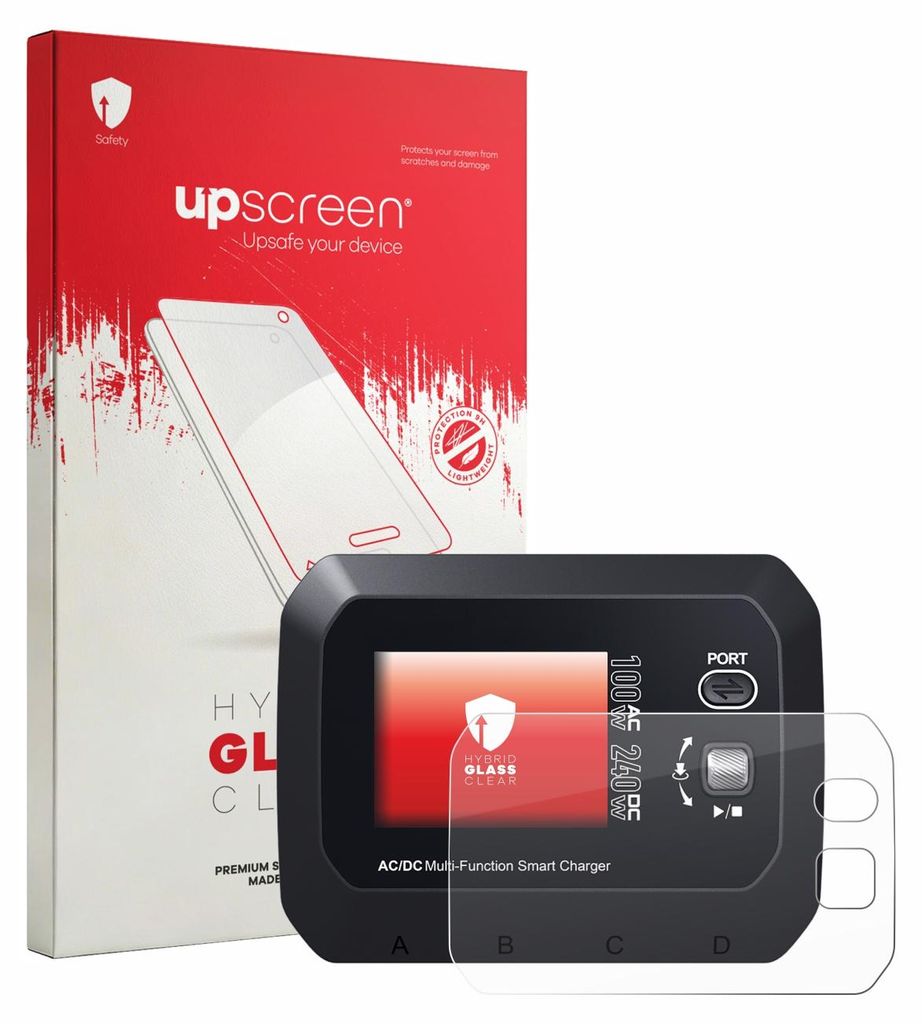 upscreen Schutzglas für SkyRc Q100 Neo Schutzfolie Panzer Folie Glas Display Schutz klar