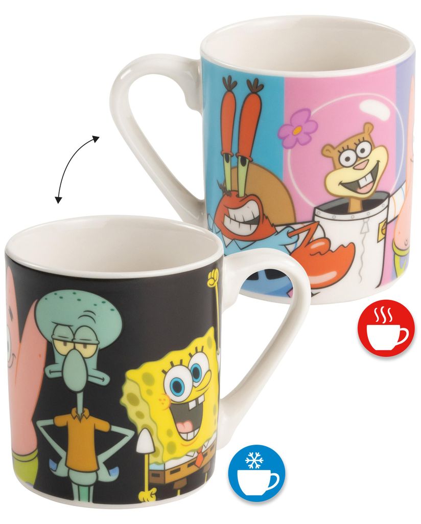 Spongebob Schwammkopf Zaubertasse für Kinder - Kindertasse Produktbild 
