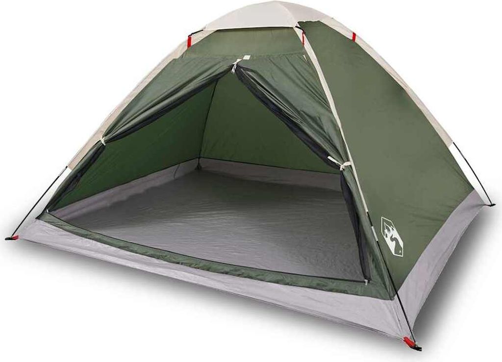 vidaXL Tenda da campeggio a cupola 2 persone Verde Immagine del prodotto 