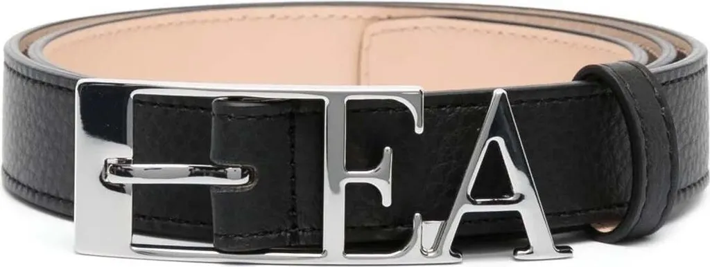 Ceinture Emporio Armani 3I314Y RZ0E8 Noire en Cuir avec Boucle Design