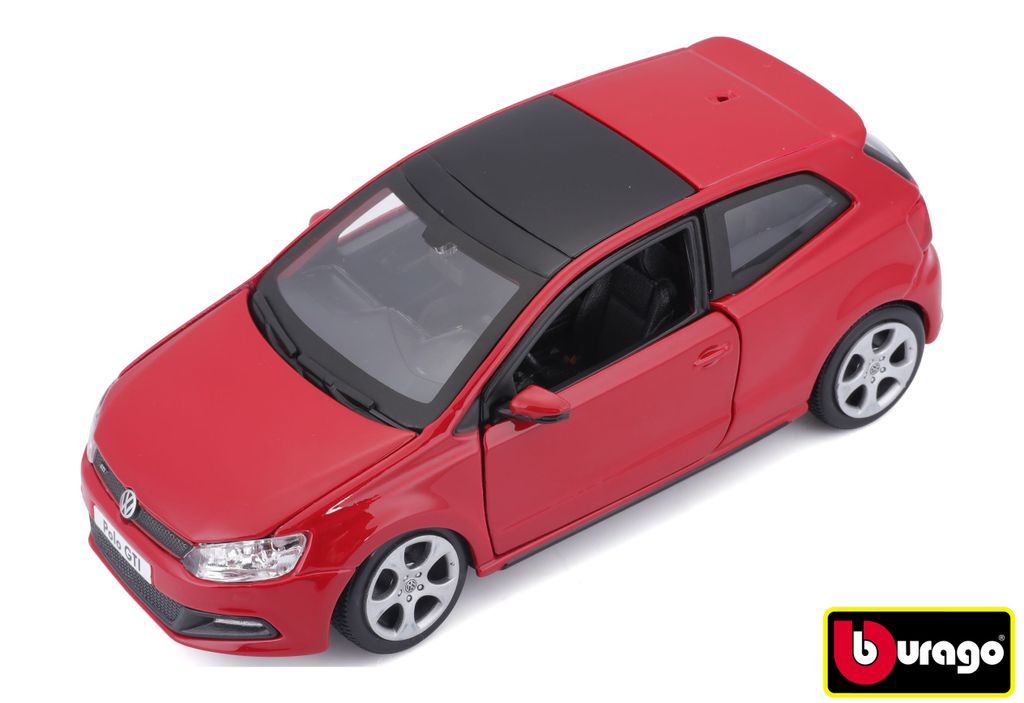 Bburago 1:24 VW Polo GTI Mark 5 rouge 18-21059 Image du produit 