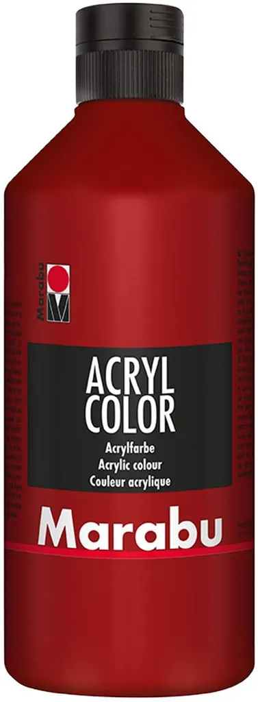 Marabu Acrylfarbe Acryl Color 500 ml rubinrot