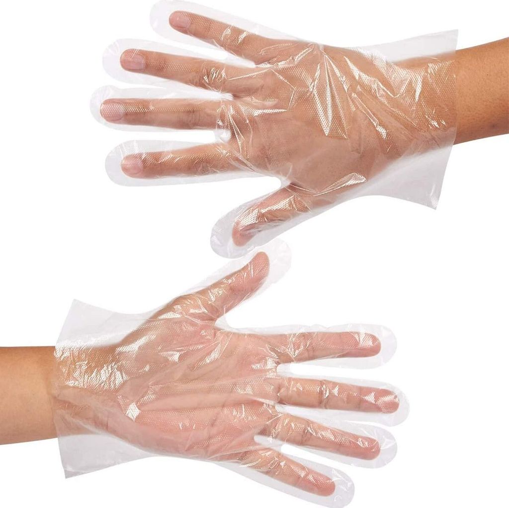 Einweg-Handschuhe, transparent, aus PE-Kunststoff, 500 Stück