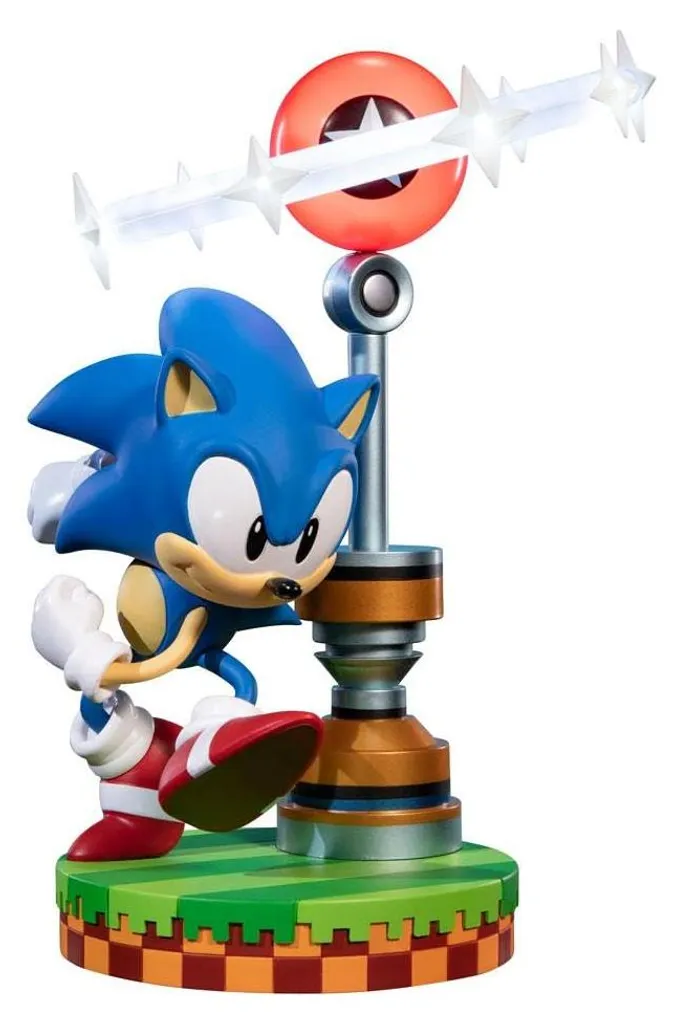 Statue Sonic 27cm : Décoration Gaming Idéale pour Bureau et Vitrine PVC