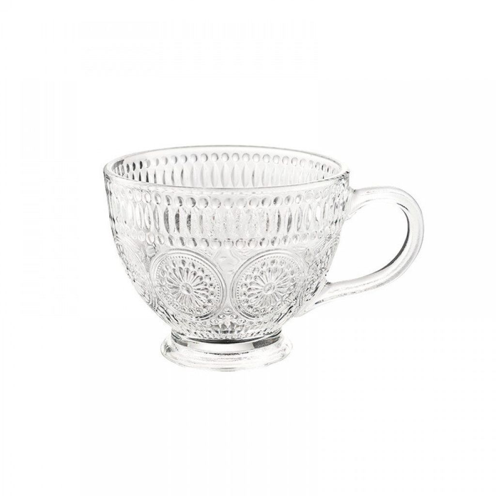 Vintage Kaffeebecher Glas Geprägte Kaffeetassen Glastassen Teetassen