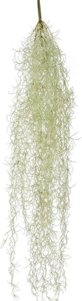 artplants.de Kunstpflanze Tillandsia usneoides BRAVIK, Steckstab, schwer brennbar, grau, 85cm - Künstliche Sukkulente