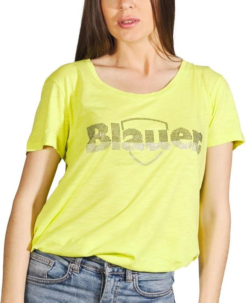 Blauer T-Shirt MANICA CORTA Gelb