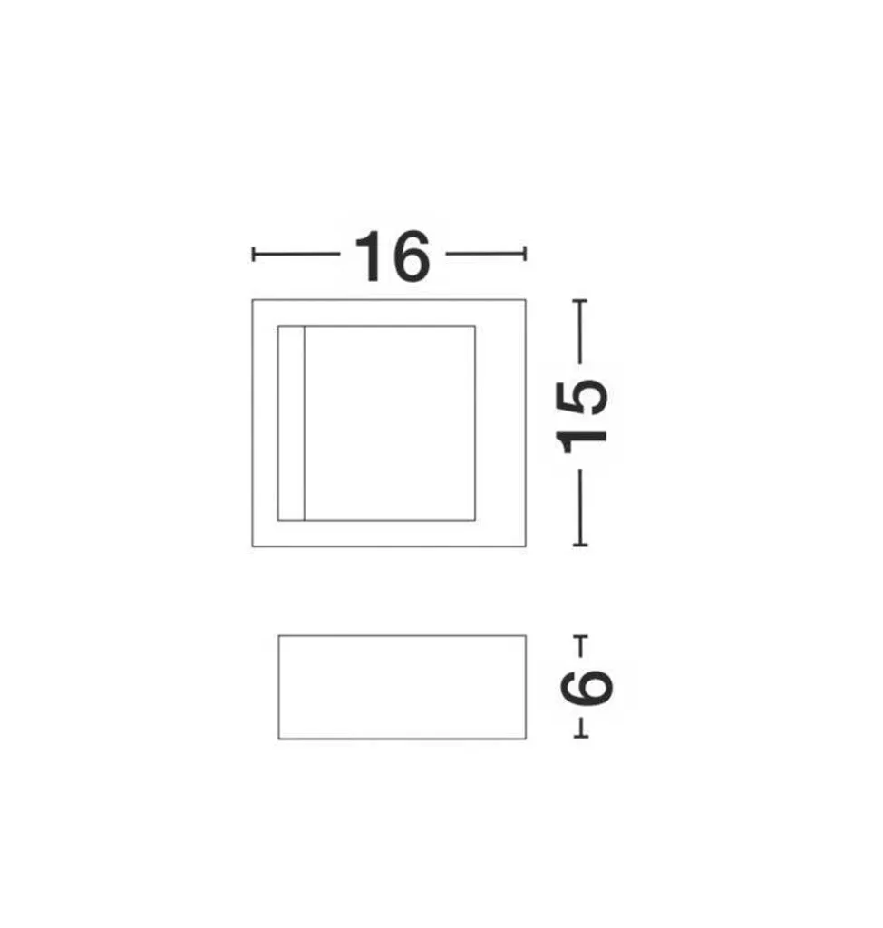 Applique murale extérieure LED design gris anthracite 7W Nova Luce - 4