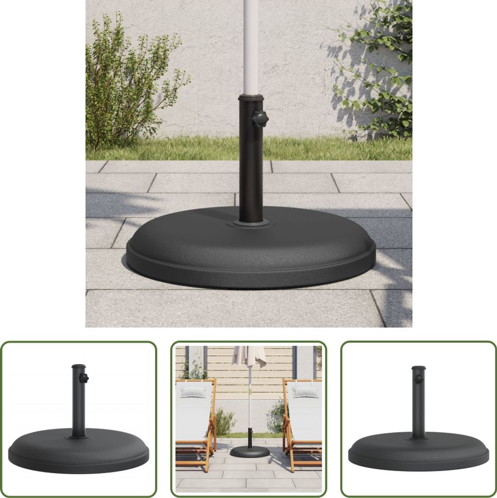 The Living Store Sonnenschirmständer Ø32/35/38 mm Mast 25 kg Rund